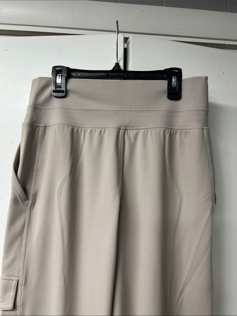 Athleta High-Waist Wide Leg Cargo Pants in Taupe - Picture 5 of 5